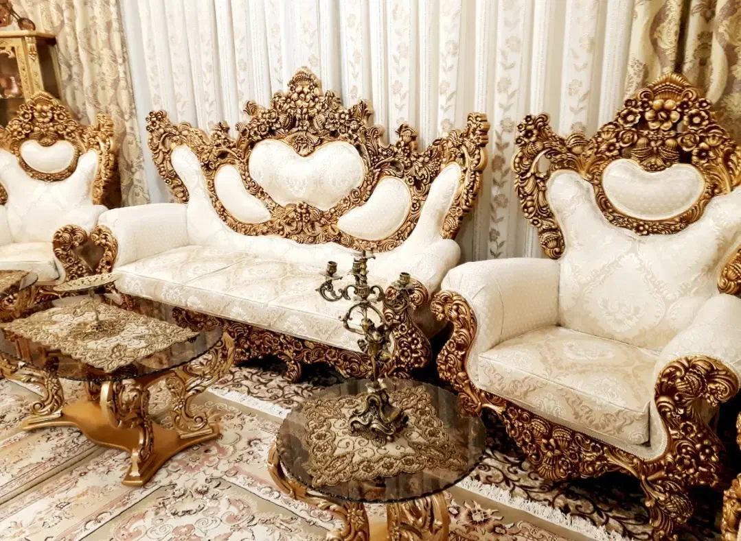 مبل ۹نفره کلاف درشت واعیانی/ بدون کوچکترین خط وخش|مبلمان خانگی و میز عسلی|بروجرد, |دیوار