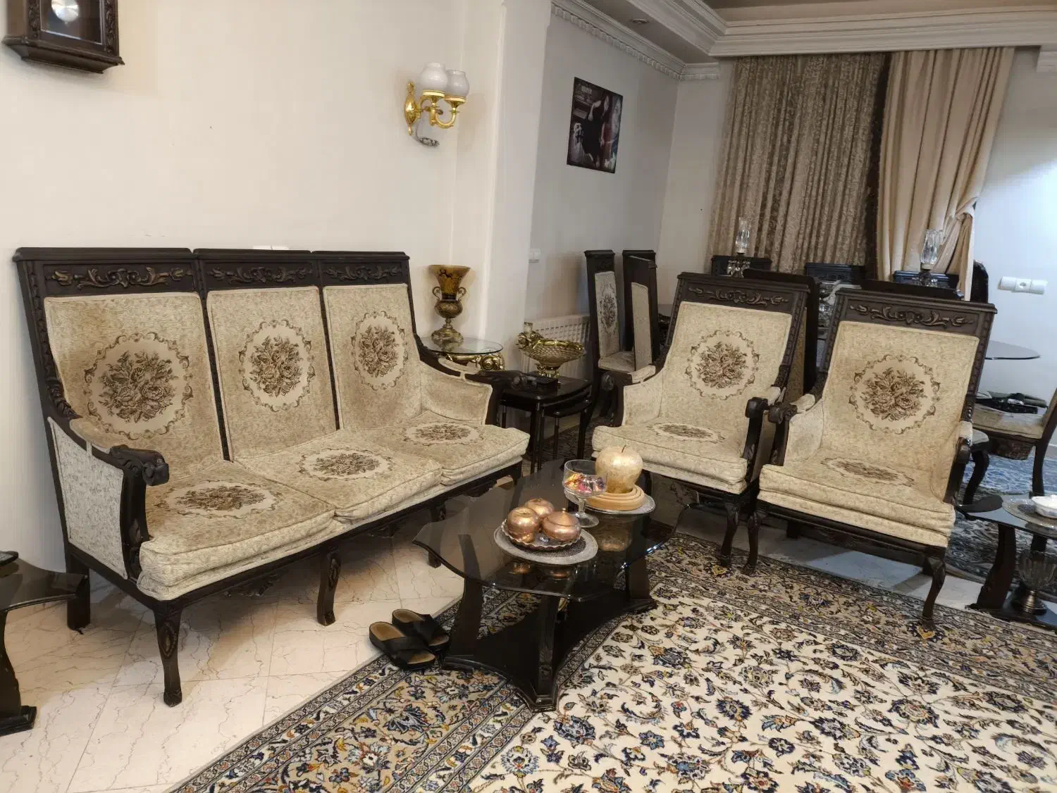 مبلمان استیل با نهارخوری|مبلمان خانگی و میز عسلی|تهران, مهران|دیوار