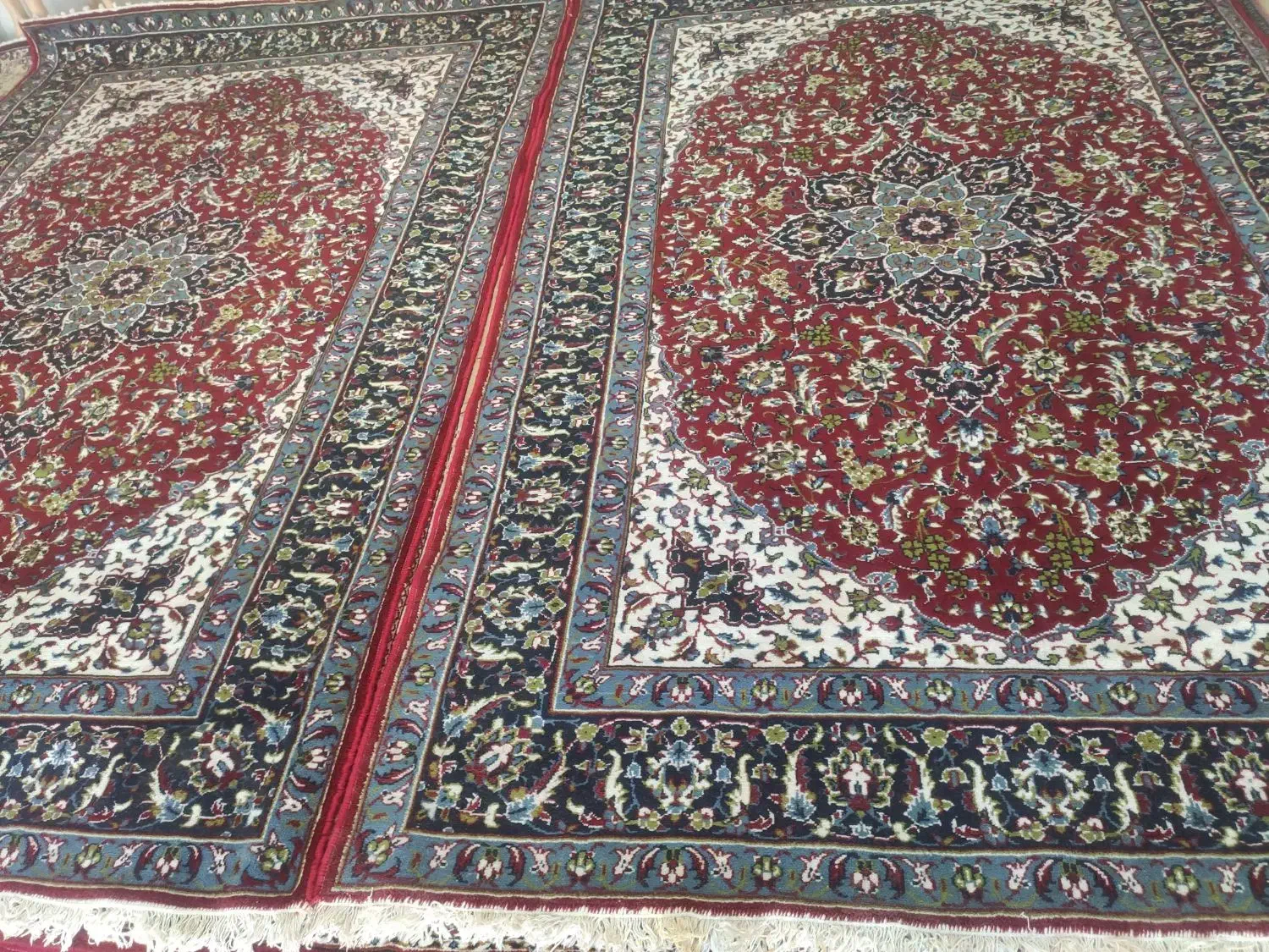 یک جفت فرش ۶متری قرمز|فرش|مرند, |دیوار