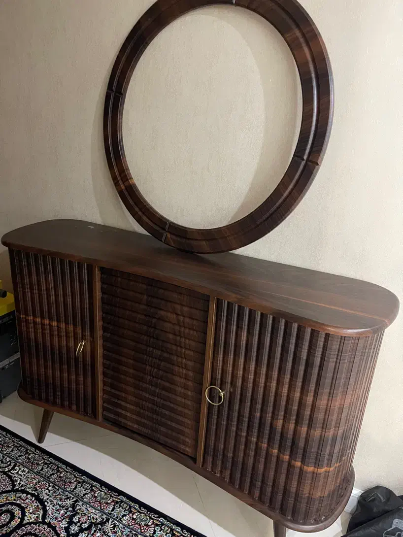 کنسول کرکره ای طرح لبخند|بوفه، ویترین، کنسول|بیرجند, |دیوار