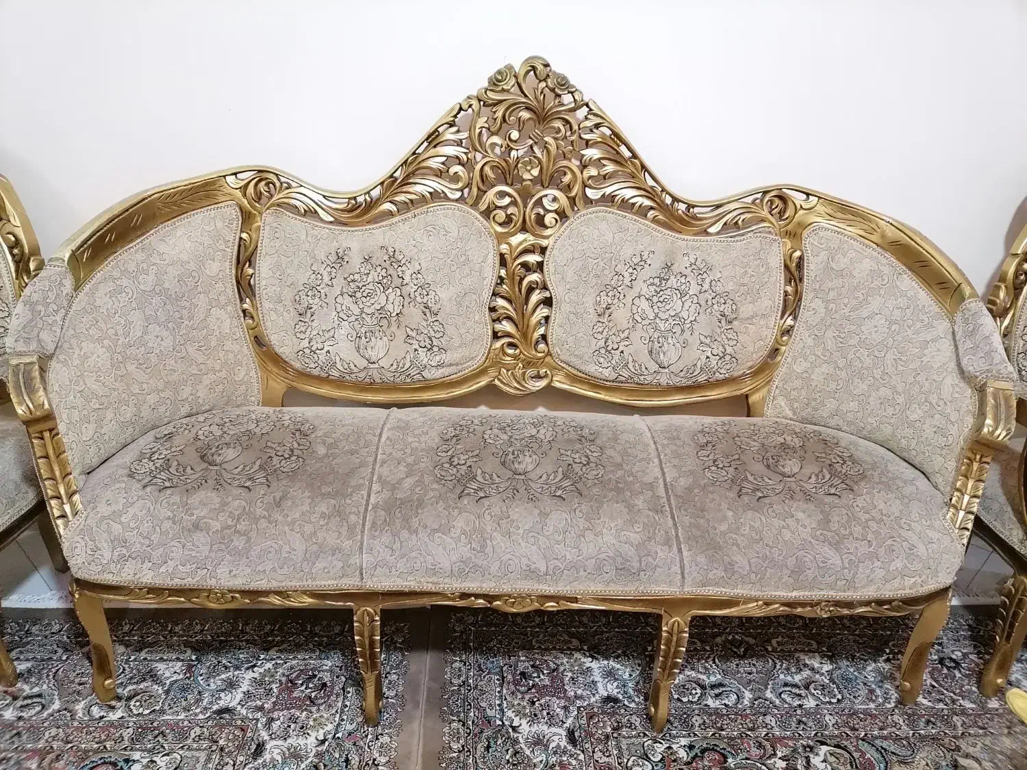 مبل 9 نفره سلطنتی|مبلمان خانگی و میز عسلی|قرچک, مهدیه|دیوار