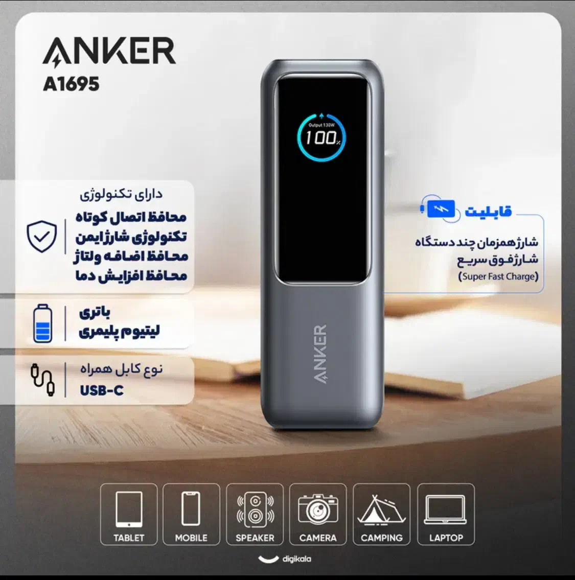 پاور بانک انکر anker|لوازم جانبی موبایل و تبلت|اسلام‌شهر, شهرک الهیه|دیوار
