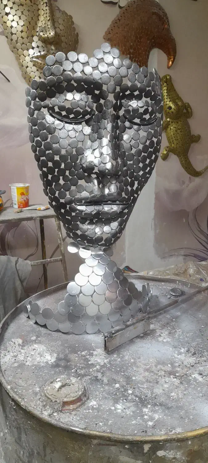 مجسمه فلزی|مجسمه، تندیس، ماکت|مشهد, خواجه ربیع|دیوار