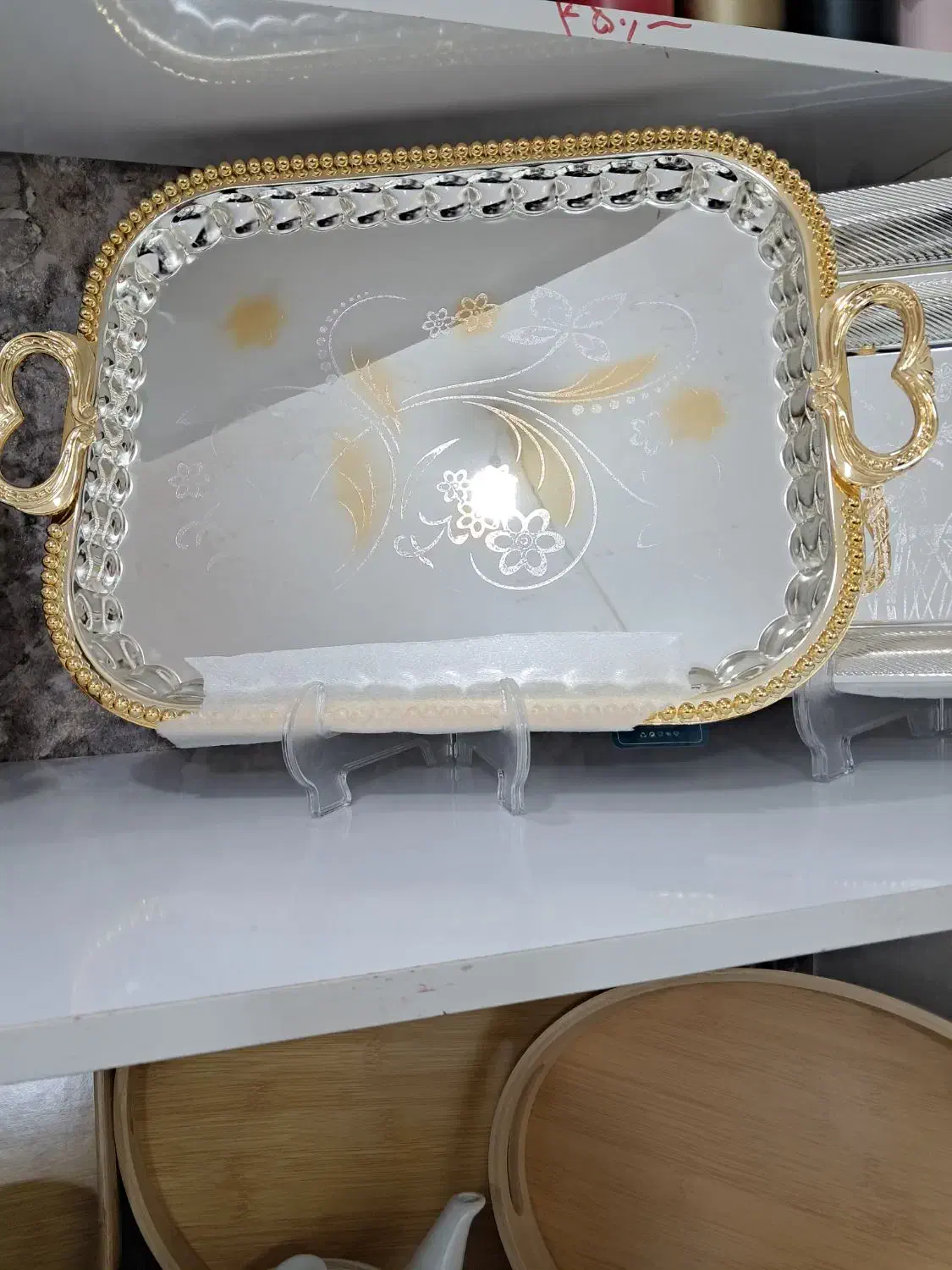 فروش سینی دوتیکه وارداتی دبی|ظروف سرو و پذیرایی|قره ضیاالدین, |دیوار