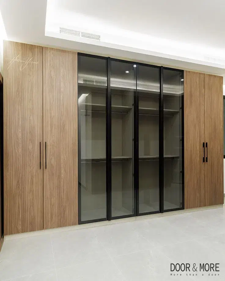 کمد مدل دکو فیکس درب شیشه ای|جاکفشی، کمد، دراور|همدان, |دیوار