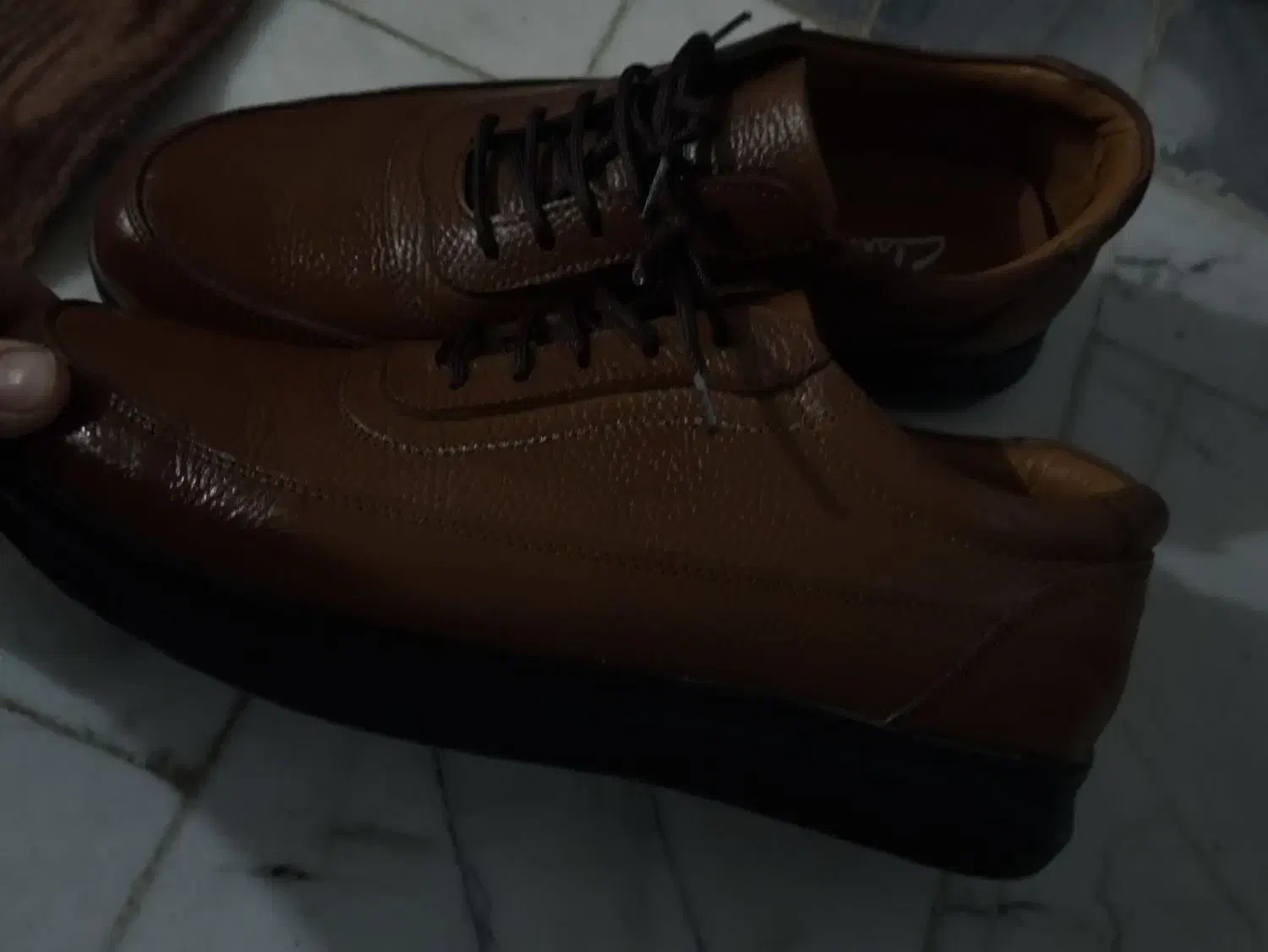 کفش تمام چرم شیک شکلاتی سایز 42|کیف، کفش، کمربند|اردبیل, |دیوار