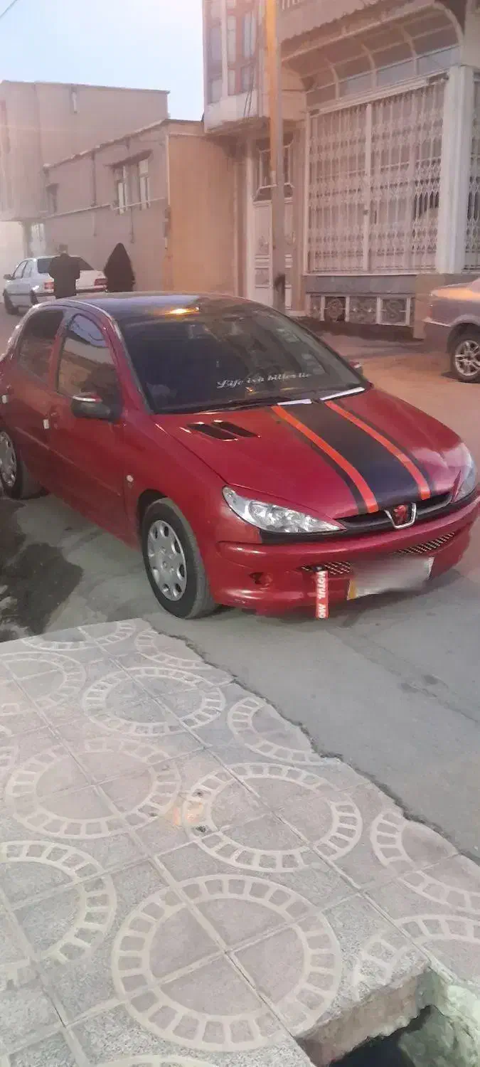 پژو 206 تیپ 3 آلبالویی|خودرو سواری و وانت|ایلام, |دیوار