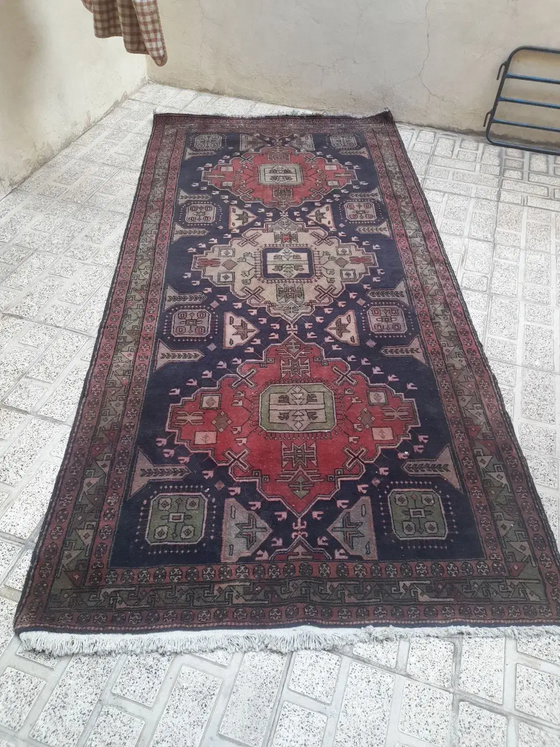 قالچه دستباف|فرش|تهران, شکوفه (عبدل آباد)|دیوار