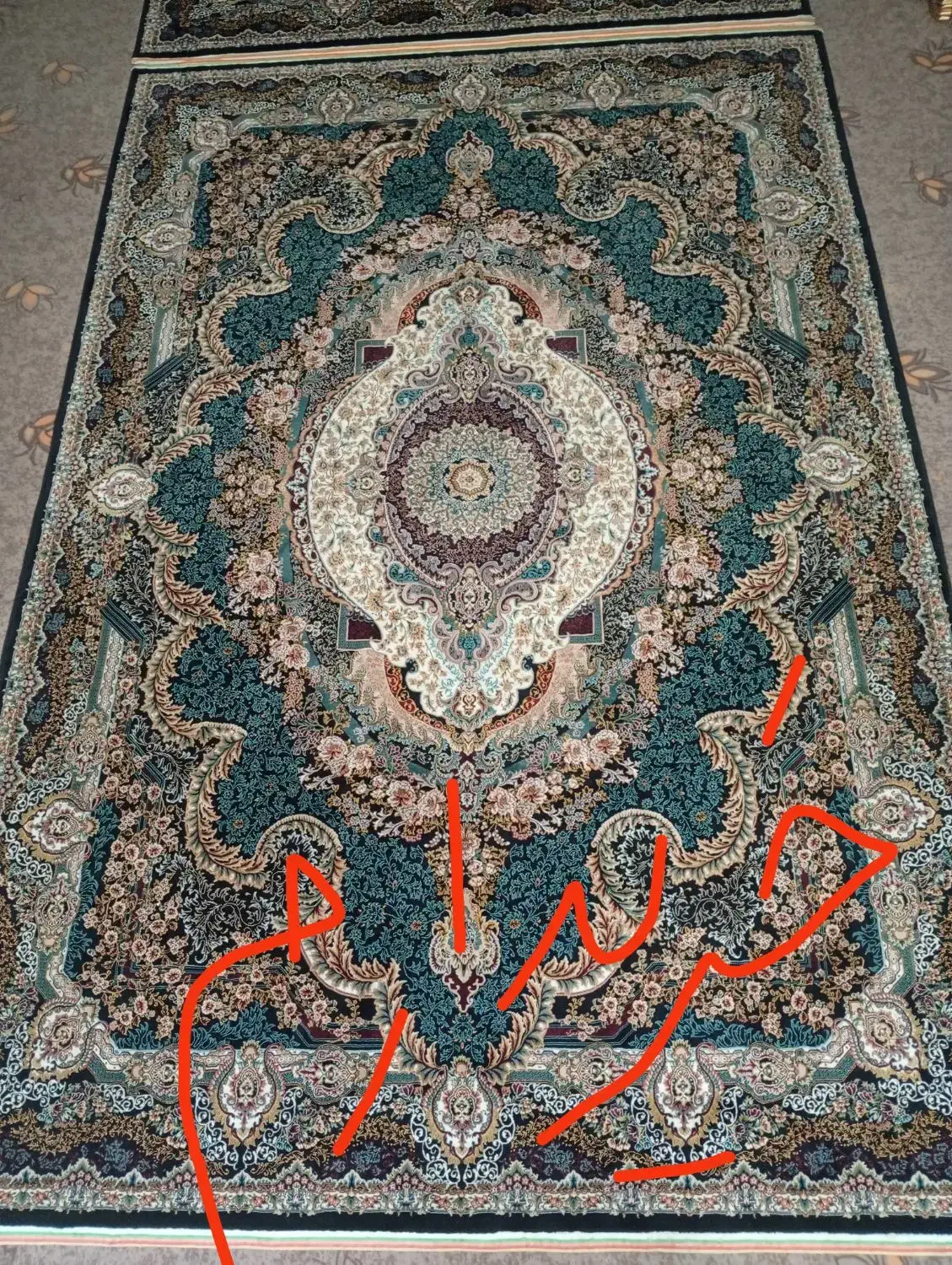 فرش 6متری 1000شانه|فرش|اراک, |دیوار