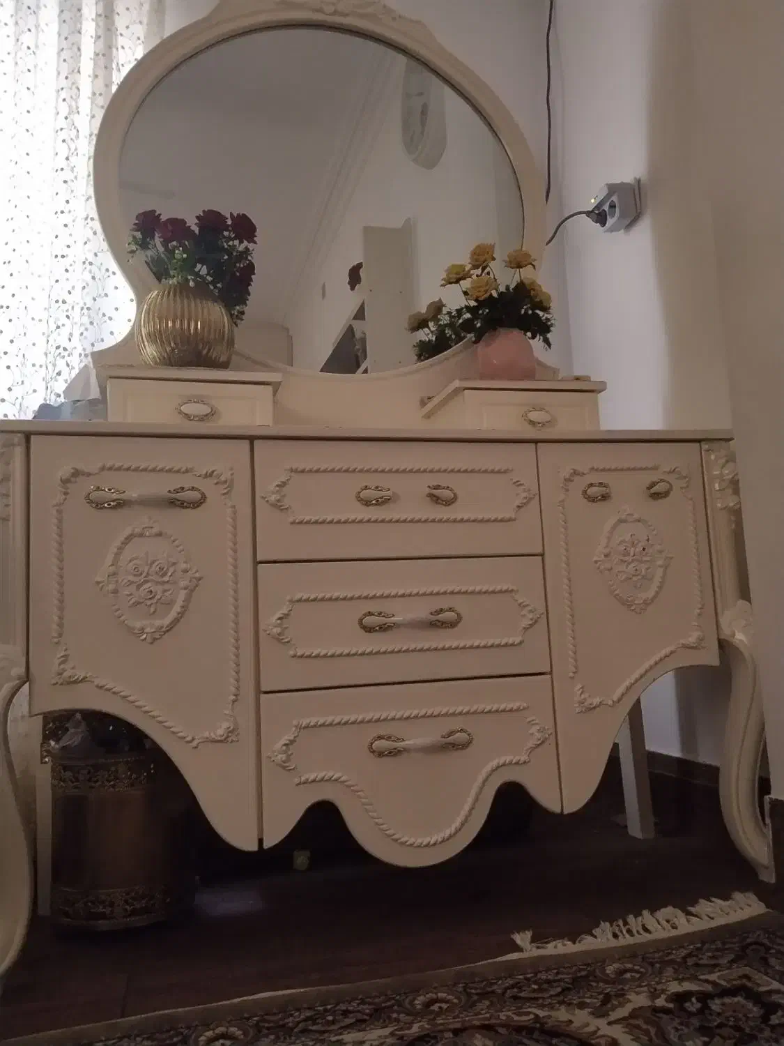 درآور آینه دار|جاکفشی، کمد، دراور|بندر ترکمن, |دیوار