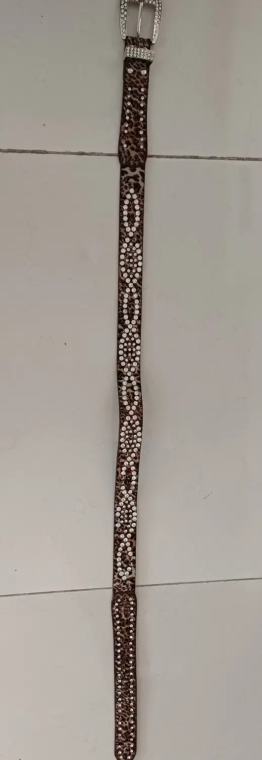 کمربند نگینی کار شده|کیف، کفش، کمربند|کرج, فاز ۳ گوهردشت|دیوار