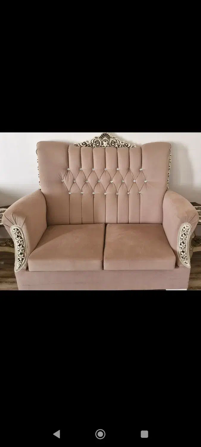 فروش ۲دست مبل باجلو مبلی هر دست ۱۵میلیون.|مبلمان خانگی و میز عسلی|صائین قلعه, |دیوار