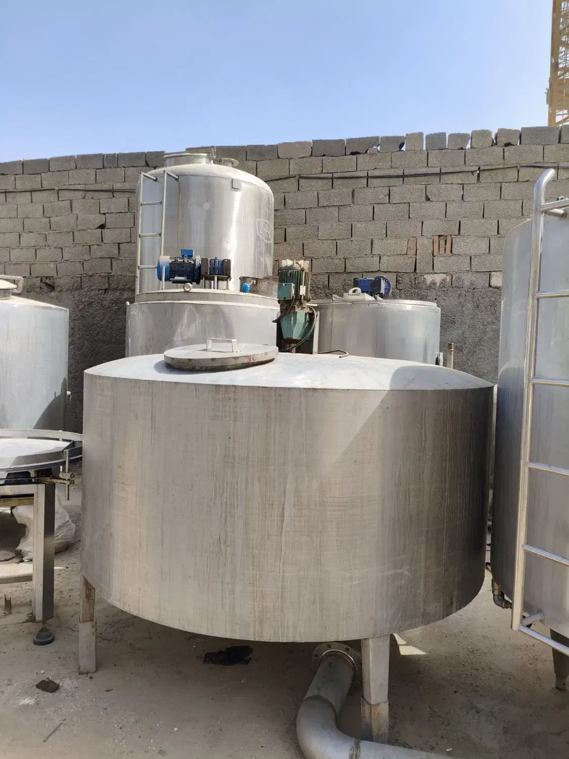 میکسر مخزن استیل 5 تن 2 تن 316 تمیز در حد|ماشین‌آلات صنعتی|قدس, شهر‌قدس|دیوار