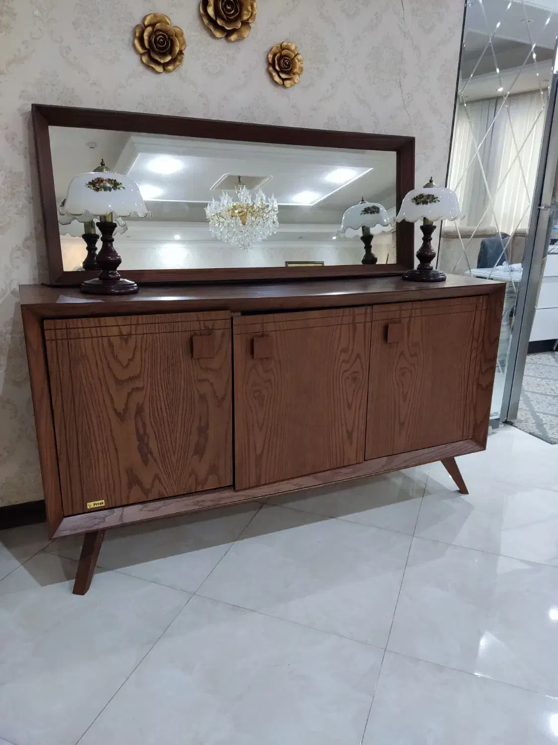 ست کنسول و آیینه میزتلوزیون میزوسط مبلی|بوفه، ویترین، کنسول|ری, فیروزآبادی|دیوار