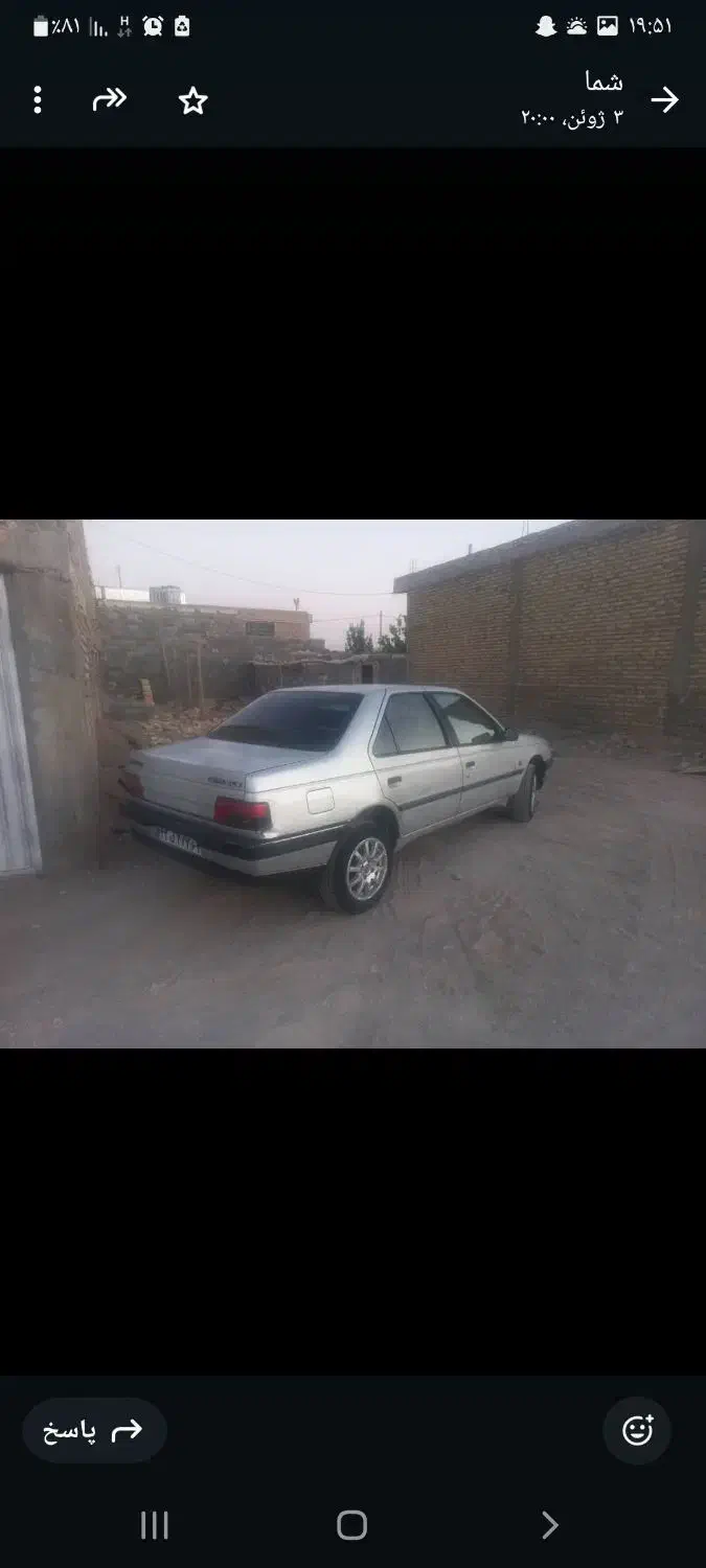 پژو نقر ای ۸۸ تمیز بدون عیب ایراد|خودرو سواری و وانت|خاتم, |دیوار