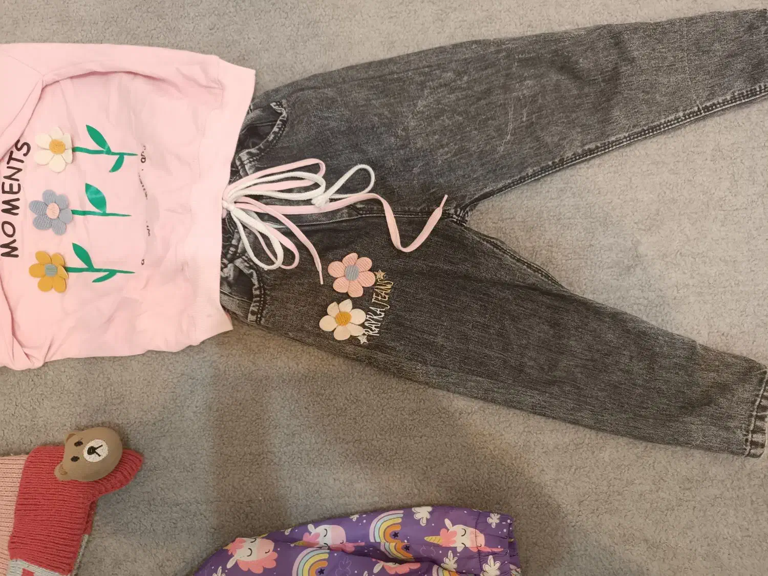 کاپشن بلوز و شلوار ست دخترونه|کفش و لباس بچه|مشهد, توس (بلوار توس)|دیوار