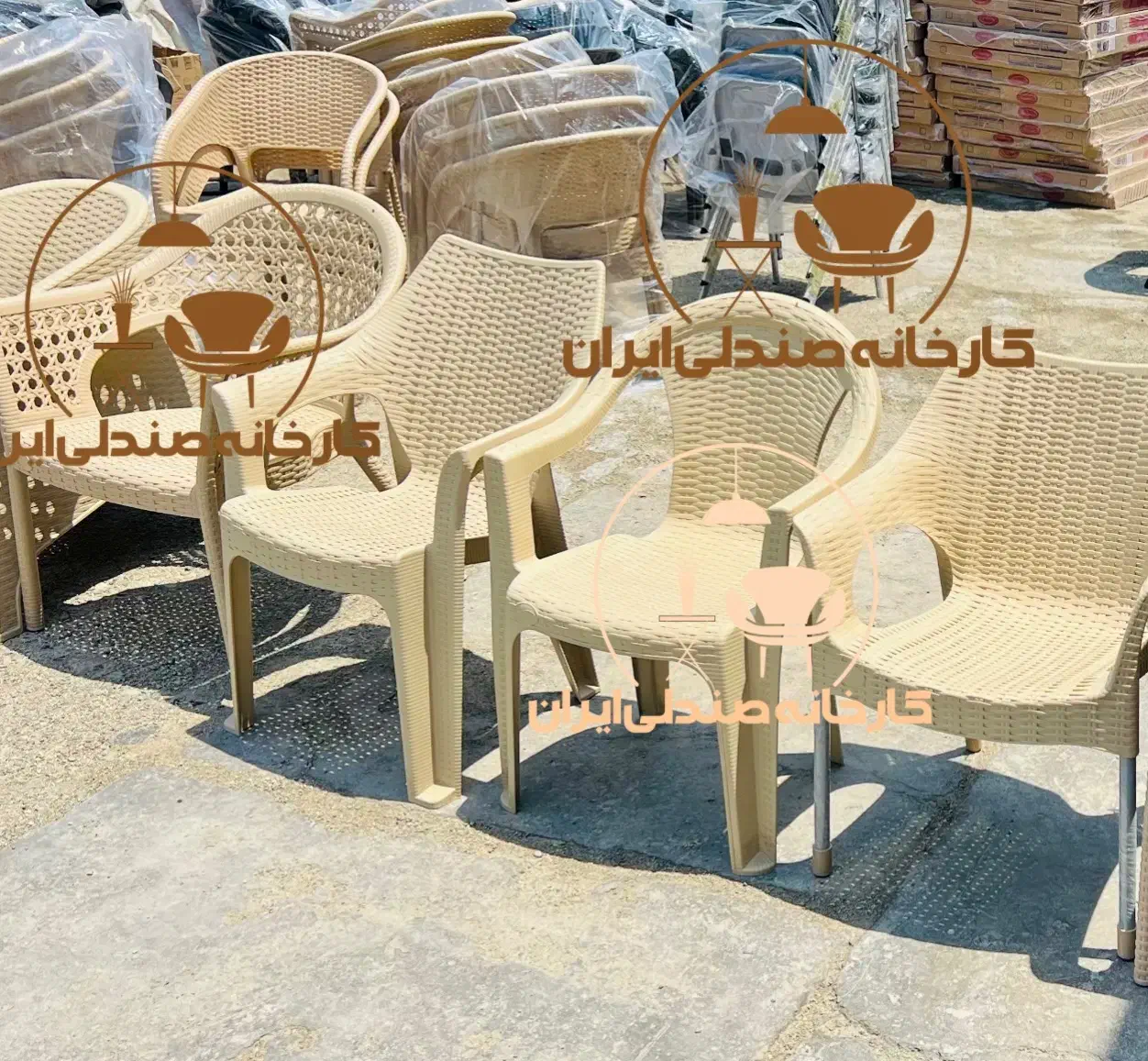 صندلی پلاستیکی باغی طرح گلبهار(کارخانه)|صندلی و نیمکت|تهران, میدان ولیعصر|دیوار
