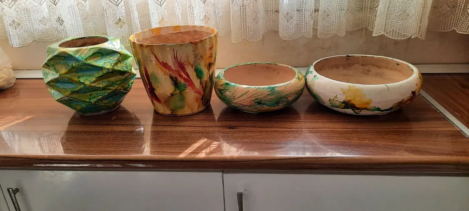 گلدون سفالی|گل و گیاه طبیعی|مشهد, هنرور|دیوار