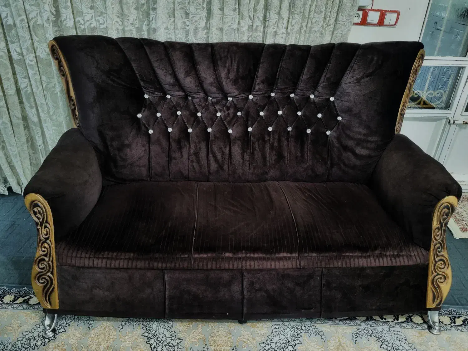 مبل۷نفره استیل|مبلمان خانگی و میز عسلی|ازنا, |دیوار