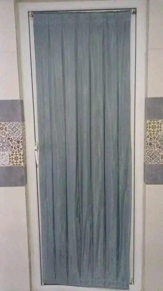 پرده حریر و کناره مخمل|پرده، رانر، رومیزی|قم, براسون|دیوار