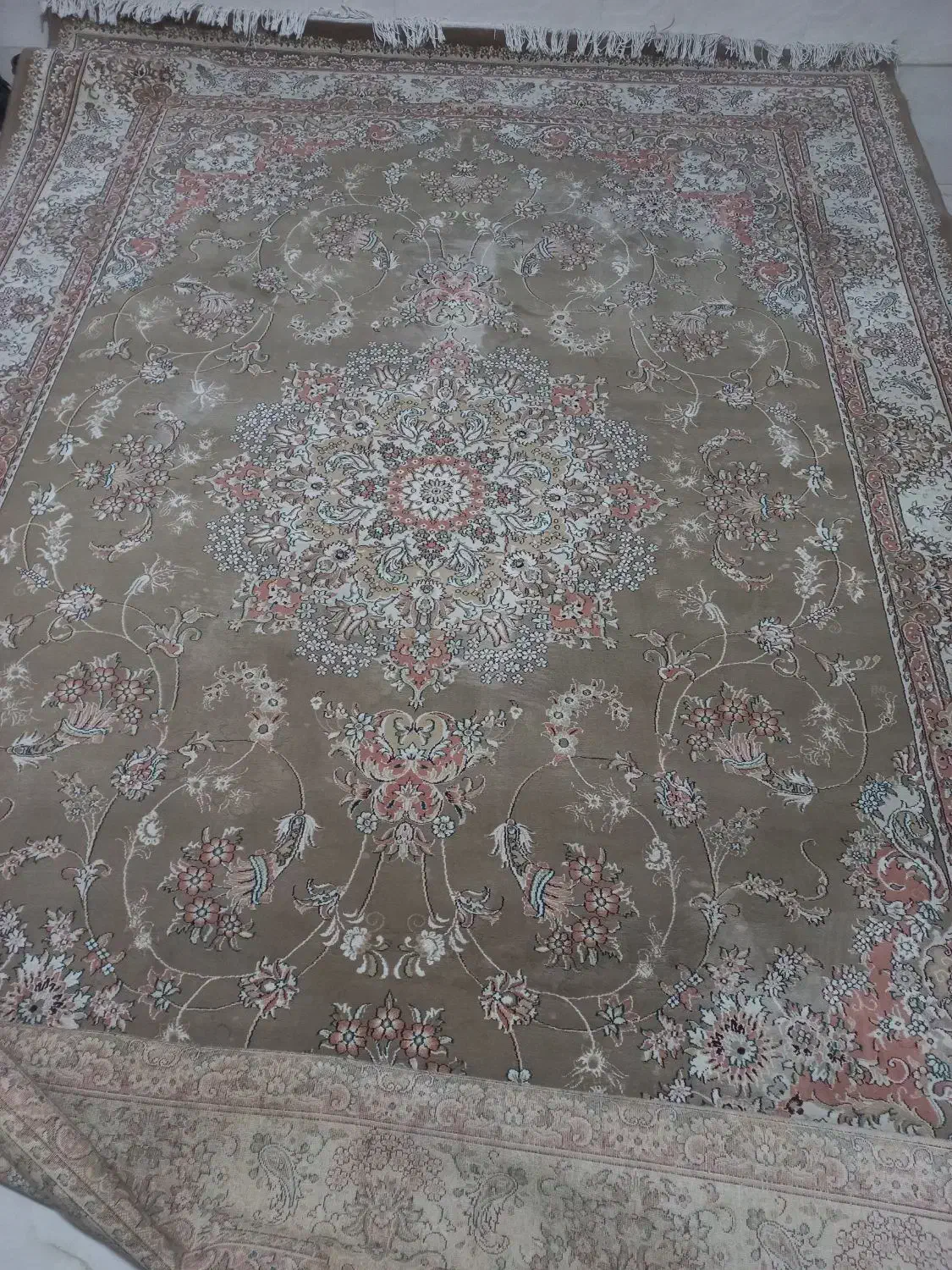 فرش ۹متری جفت گردویی ۵۰۰شانه|فرش|اصفهان, باغ فدک|دیوار