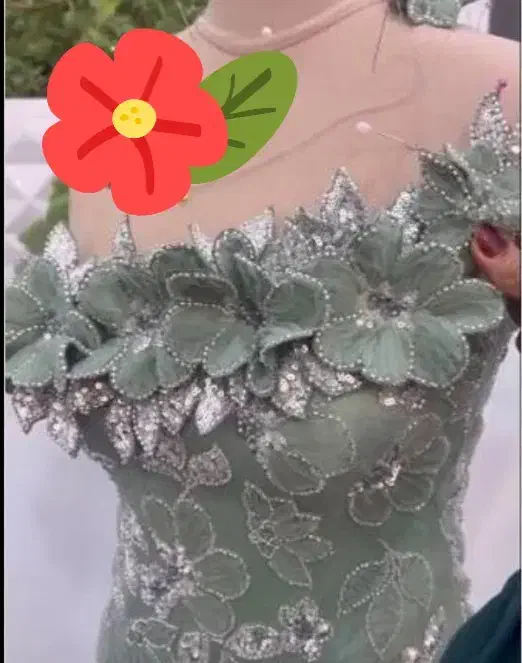 گلهای پارچه ای برای دیزاین لباس مجلسی|لباس|میاندوآب, |دیوار