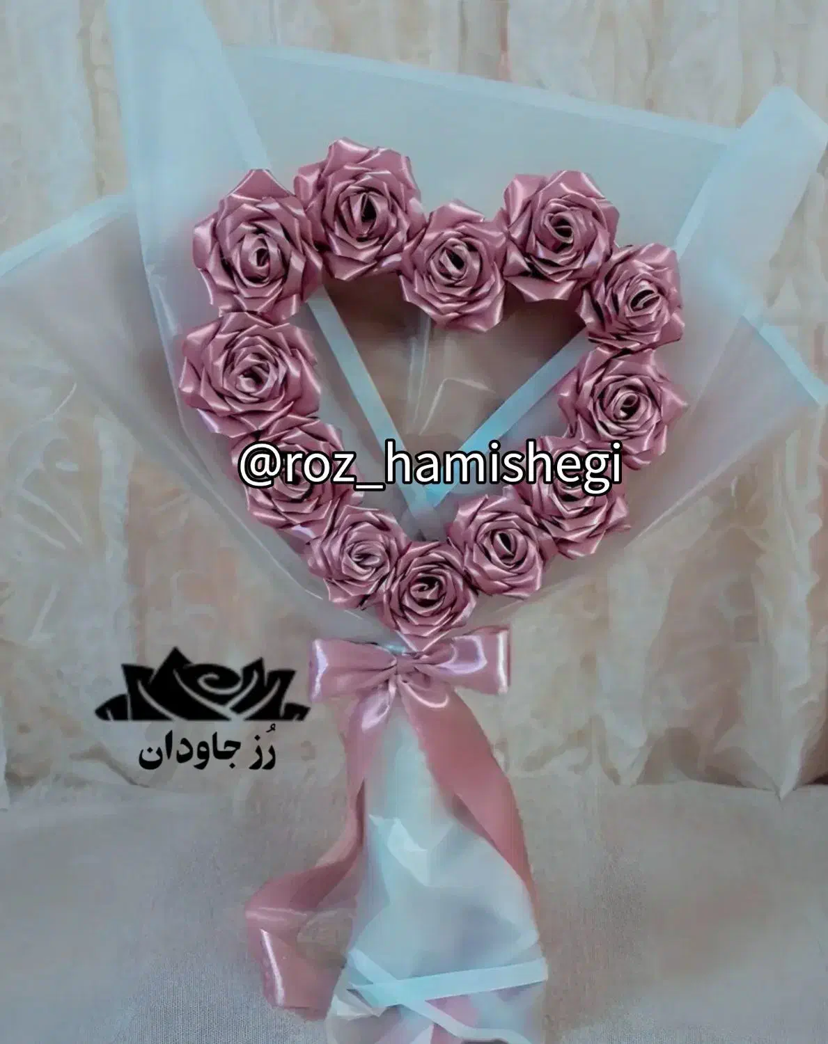 گل روبانی شاخه ای ۱۰ تومن|گل مصنوعی|قیدار, |دیوار