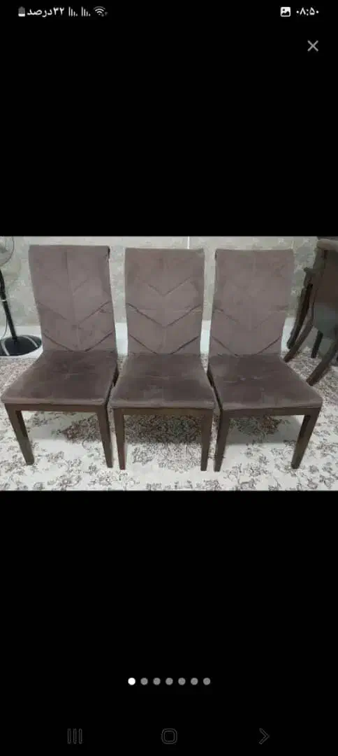 ۸عدد صندلی تمیز وبدون مشکل|صندلی و نیمکت|لاهیجان, شهید آوینی|دیوار