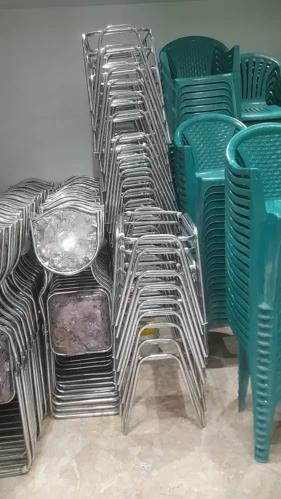 اجاره میز وصندلی فلزی،وپلاستیکی|خدمات پذیرایی، مراسم|ماهان, |دیوار