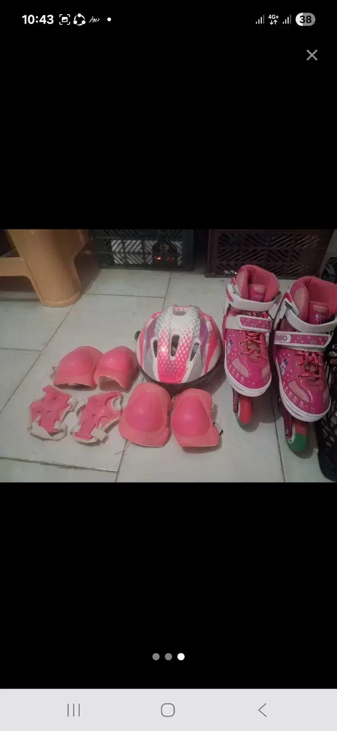 ست کامل کفش اسکیت دخترانه|دوچرخه، اسکیت، اسکوتر|صدرا-فارس, فاز ۱|دیوار