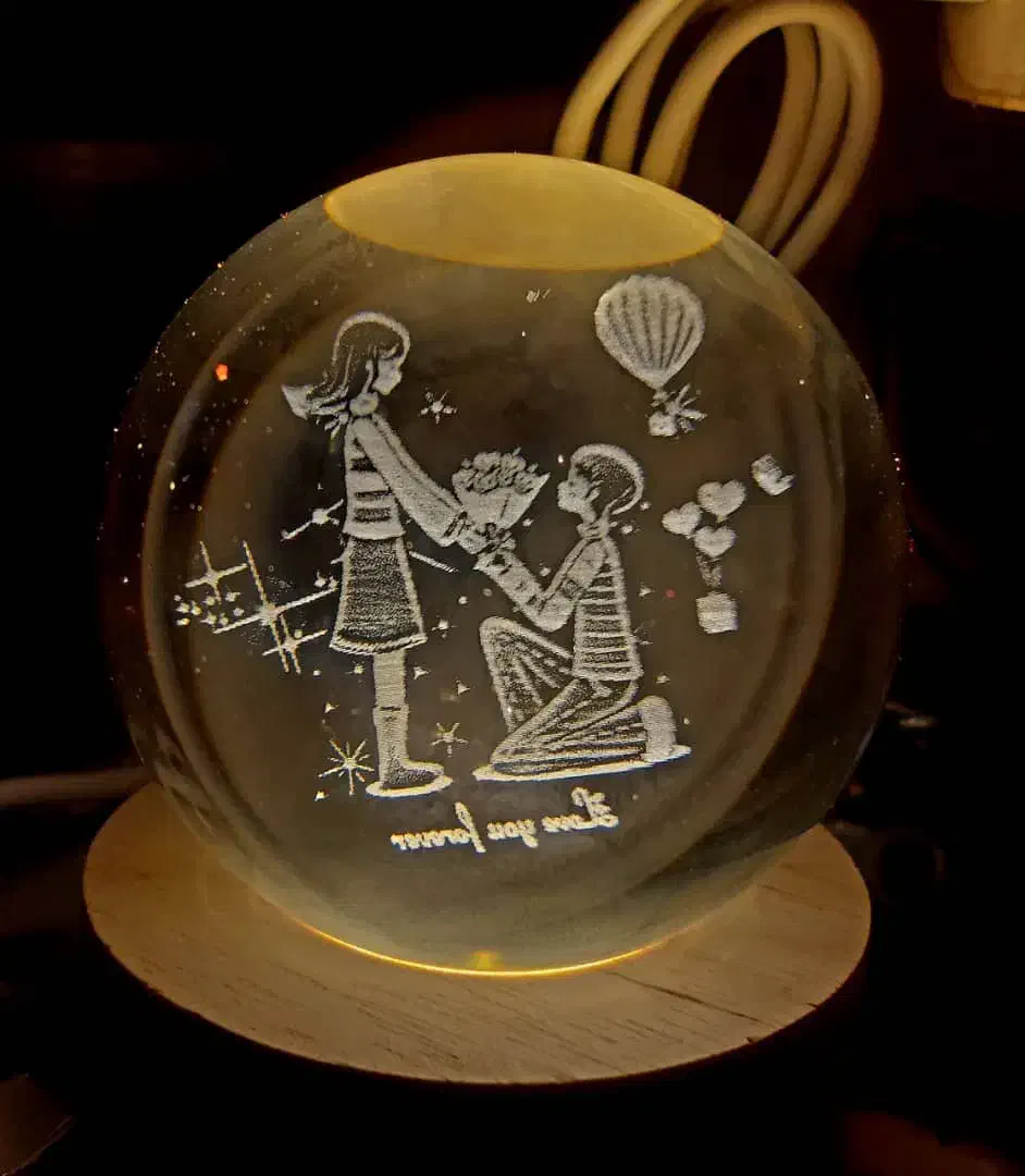 گوی طرح عاشقانه|چراغ خواب و آباژور|شیراز, پودنک|دیوار