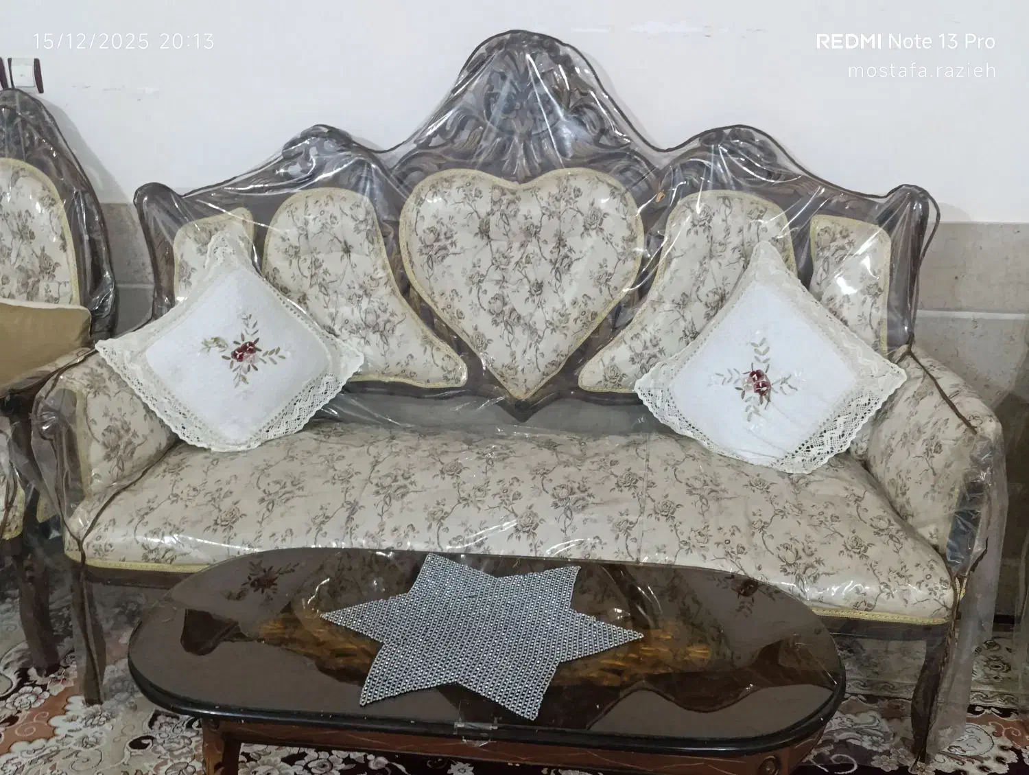 مبلمان سلطنتی قدیمی شیک چوب گردو|مبلمان خانگی و میز عسلی|گناباد, |دیوار