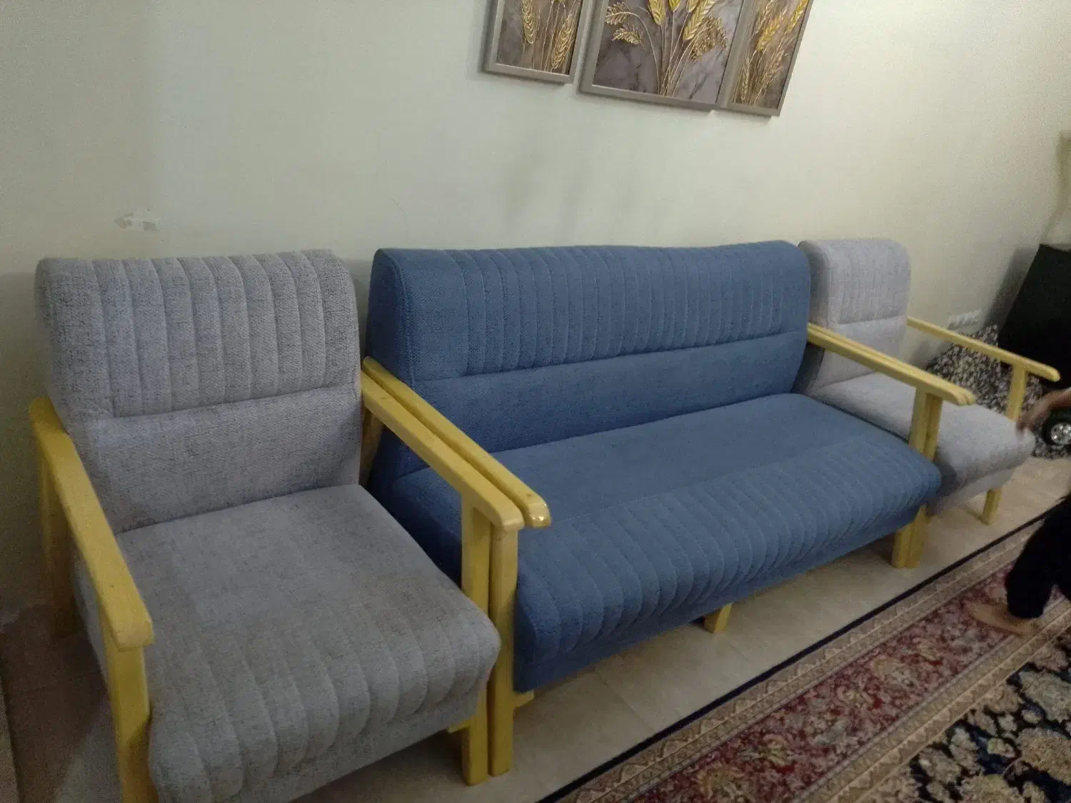 مبلمان مینی پنج نفره تمیز در حد نو بدون میز|مبلمان خانگی و میز عسلی|تهران, گمرک|دیوار