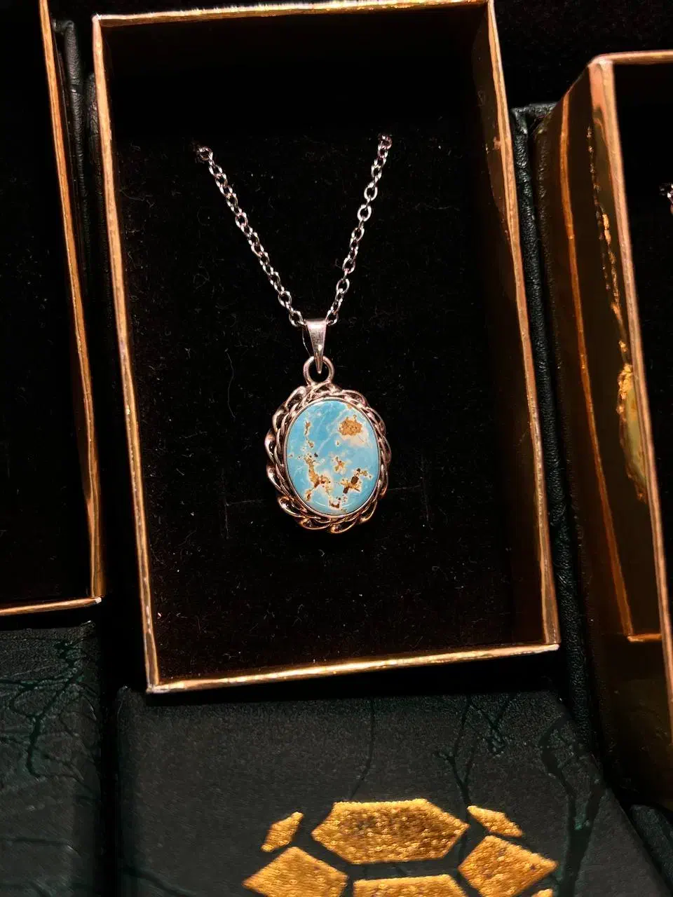 بهترین هدیه روزمادرگردنبند با فیروزه ی اصل نیشابور|جواهرات|نیشابور, هفده شهریور|دیوار