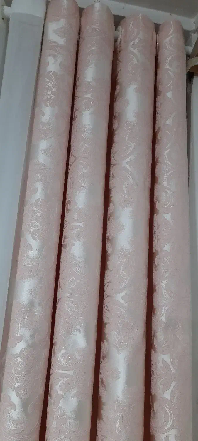 پرده با والان پتینه صورتی شاین|پرده، رانر، رومیزی|لاهیجان, کوی خزر|دیوار