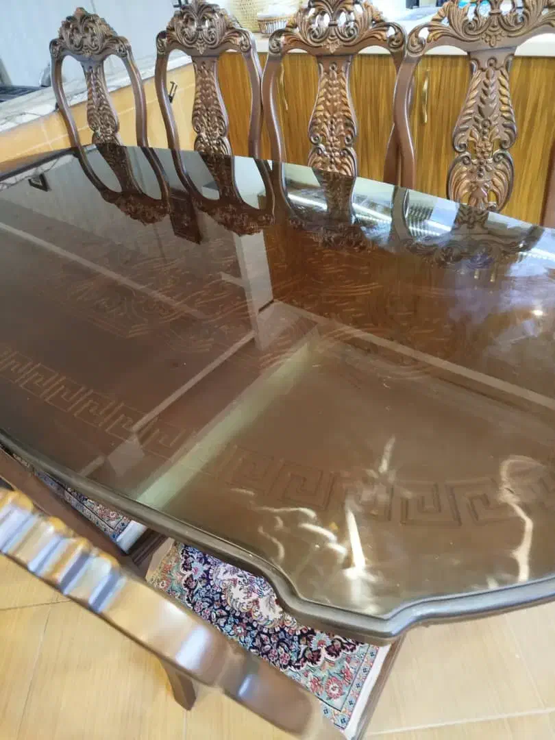 میز نهاری 8نفره قالی|میز و صندلی غذاخوری|کرمان, |دیوار