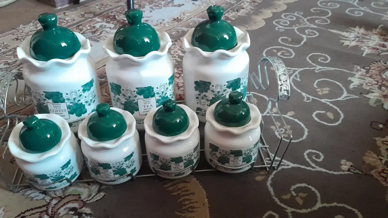 سرویس ادیه جات آشپزخانه .کوهچنار|ظروف سرو و پذیرایی|کوه چنار, |دیوار