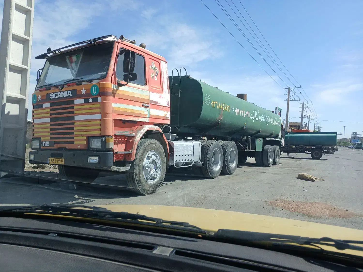 کشنده|خودرو سنگین|رباط‌کریم, رباط‌کریم|دیوار