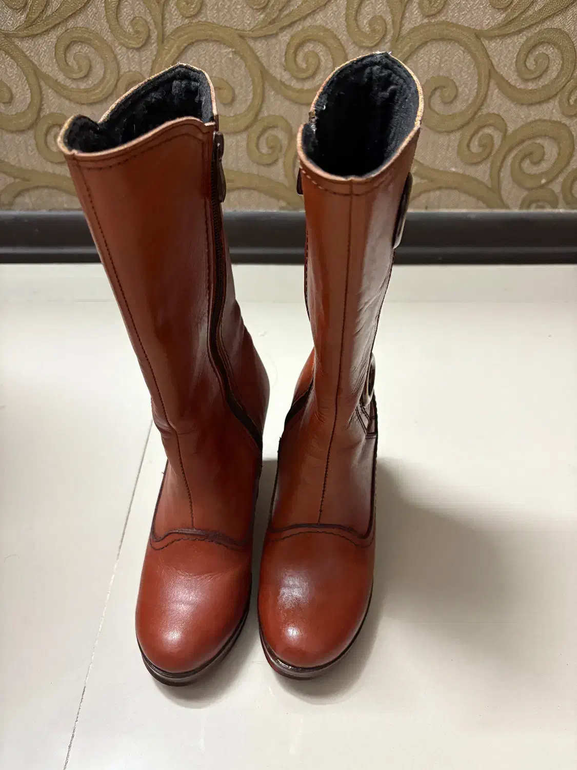 بوت چرم قهوه ای|کیف، کفش، کمربند|سبزوار, نواب صفوی|دیوار