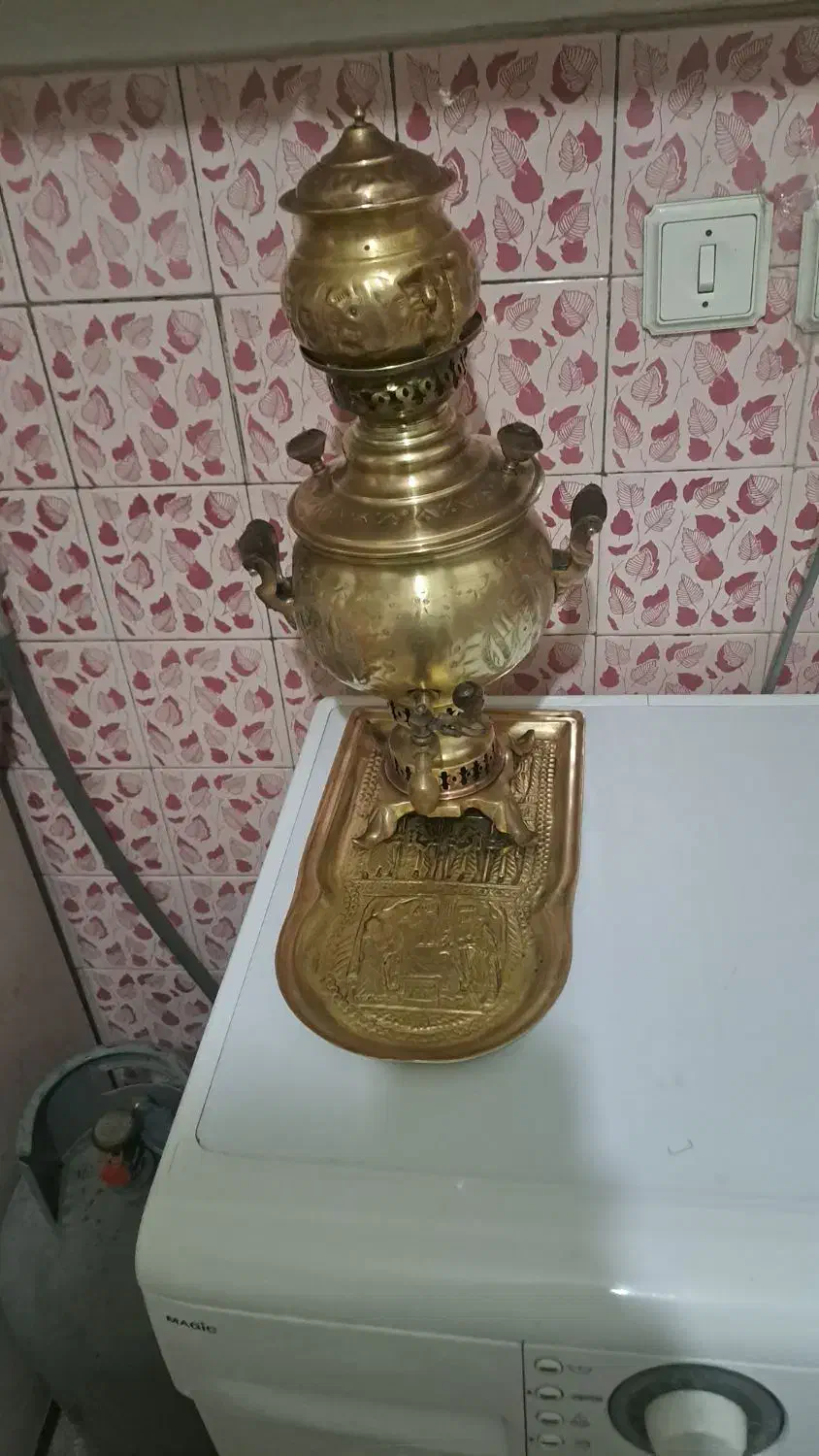 سماورذغالی|کلکسیون اشیاء عتیقه|کهریزک, |دیوار