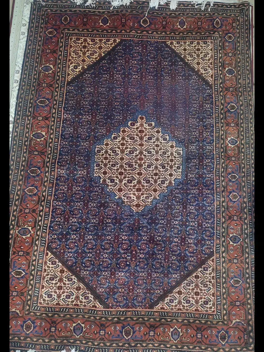 یک جفت فرش دست بافت قدیمی سالم|فرش|اردبیل, |دیوار