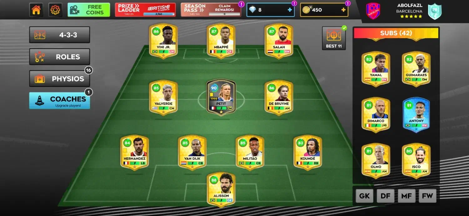 اکانت دریم لیگ رویایی 2025|کنسول، بازی ویدئویی و آنلاین|زنجان, |دیوار