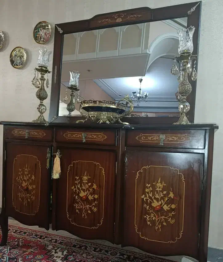 اینه کنسول چوبی|بوفه، ویترین، کنسول|تبریز, |دیوار