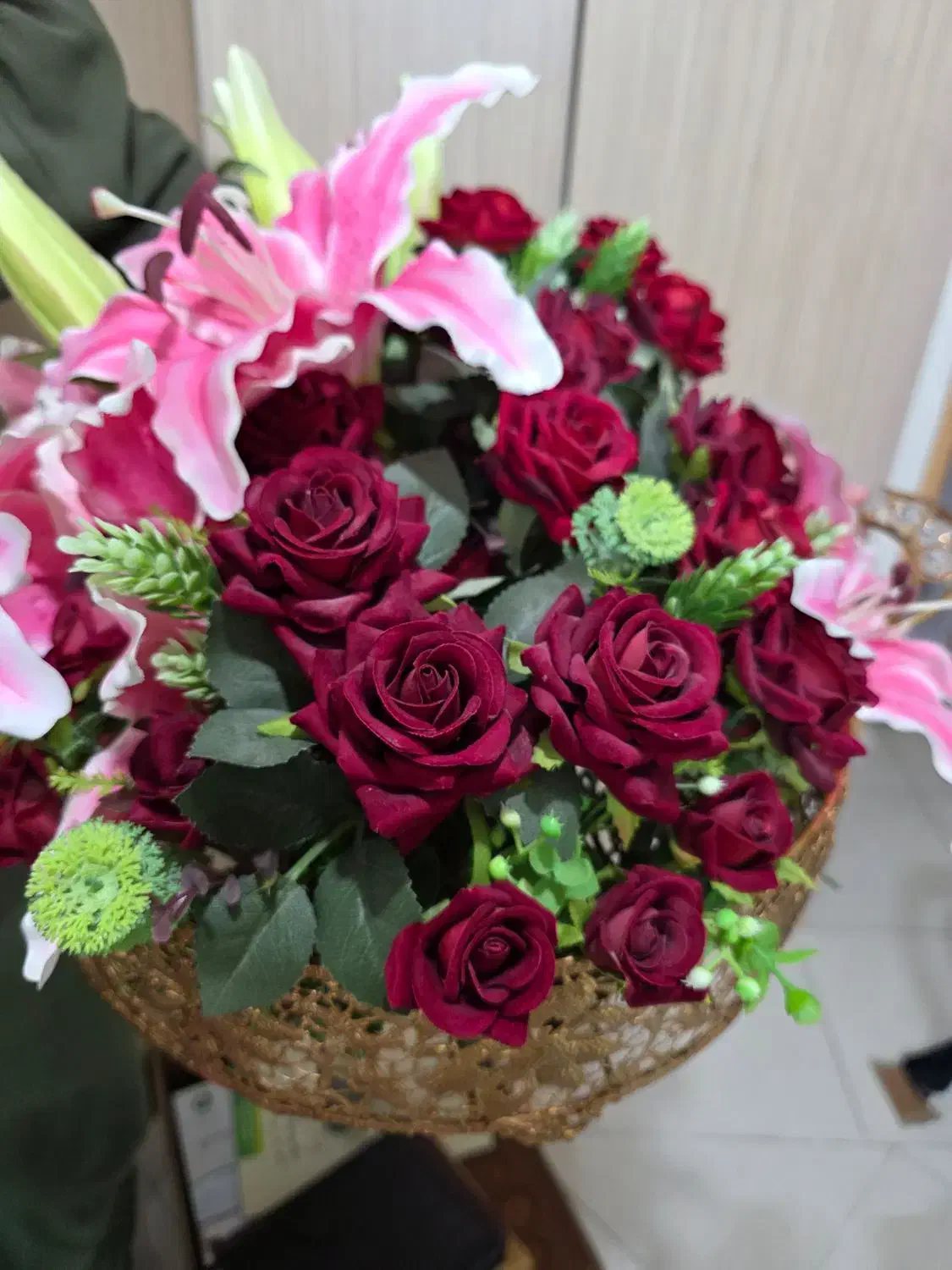 سبد گل از خواستگاری تا عروسی|گل مصنوعی|قزوین, |دیوار