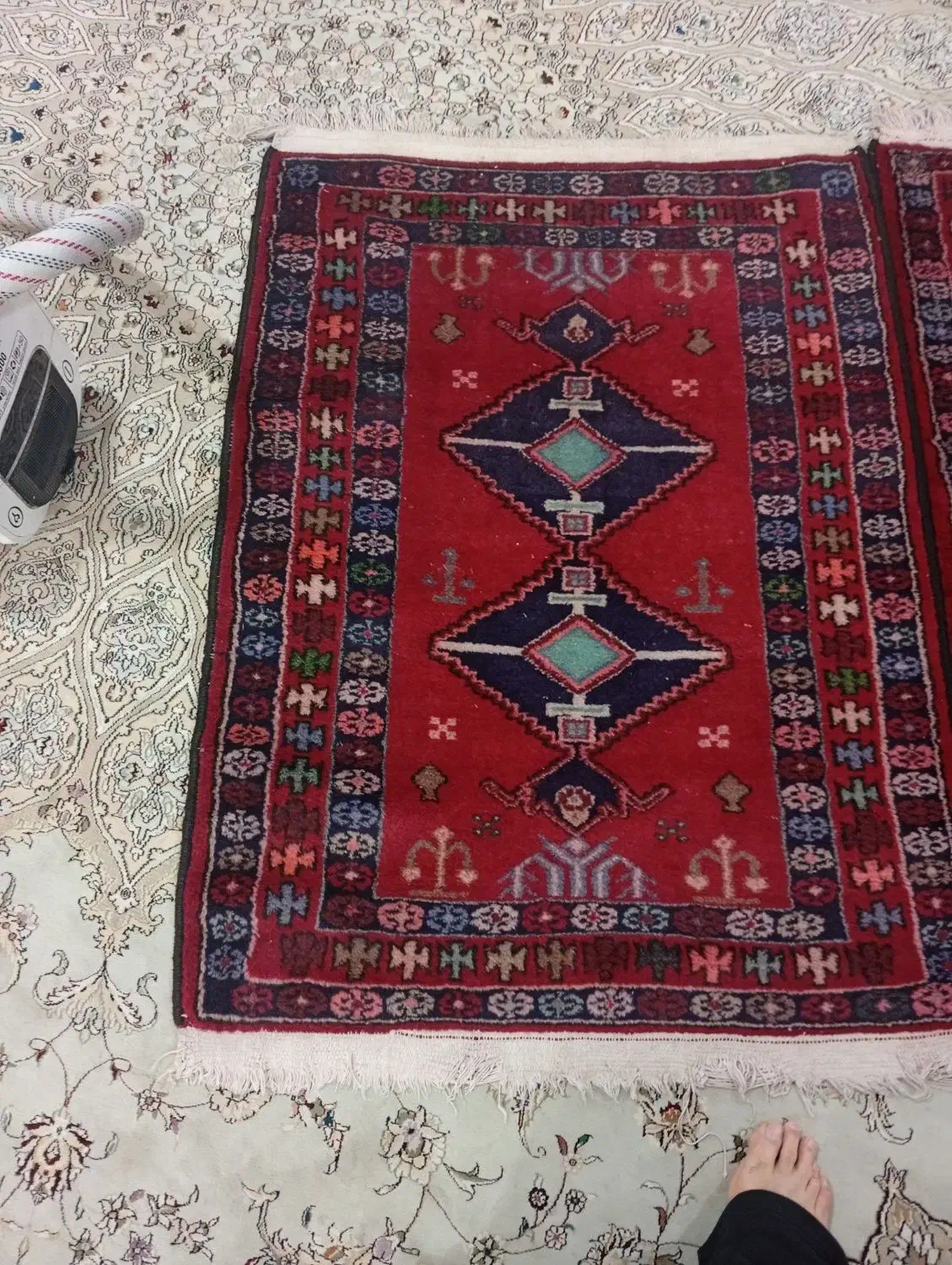 فرش دست بافت انتیک|فرش|الوند, |دیوار