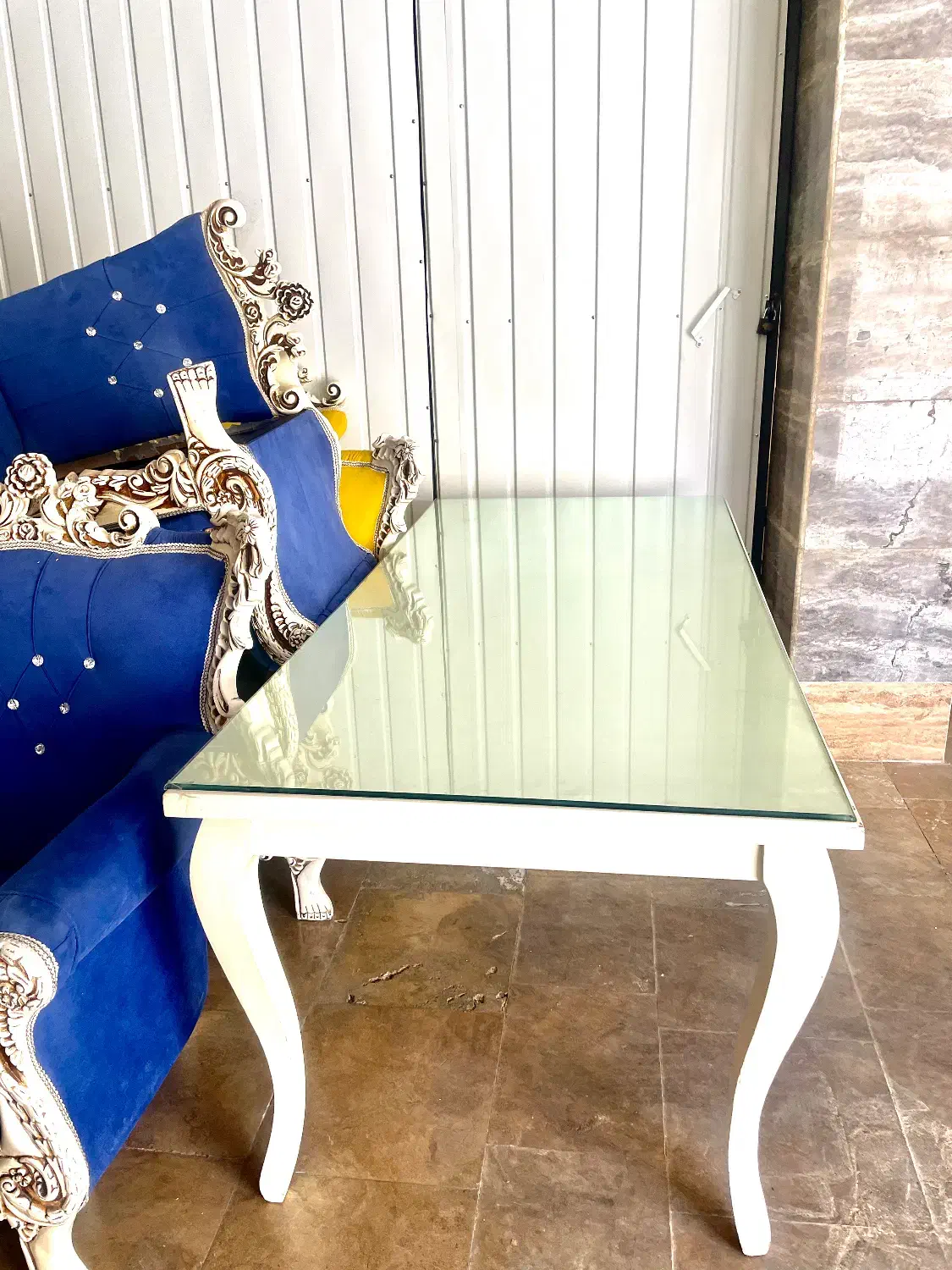 ست مبل و میز ناهارخوری استیل مدل عروس، بسیار تمیز|مبلمان خانگی و میز عسلی|خمین, |دیوار