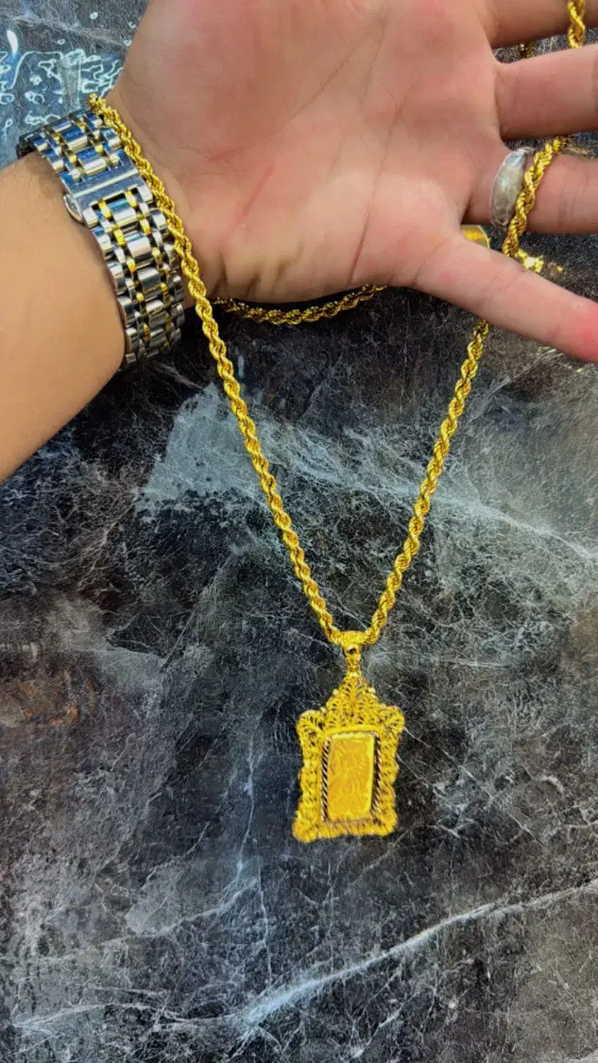 زنجیر و گردنی شمشی ( ست )|جواهرات|لردگان, |دیوار