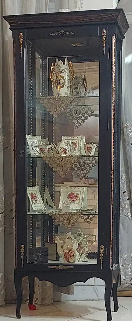 ویترین چوبی پشت آینه ۲عدد|بوفه، ویترین، کنسول|اصفهان, خواجه عمید|دیوار