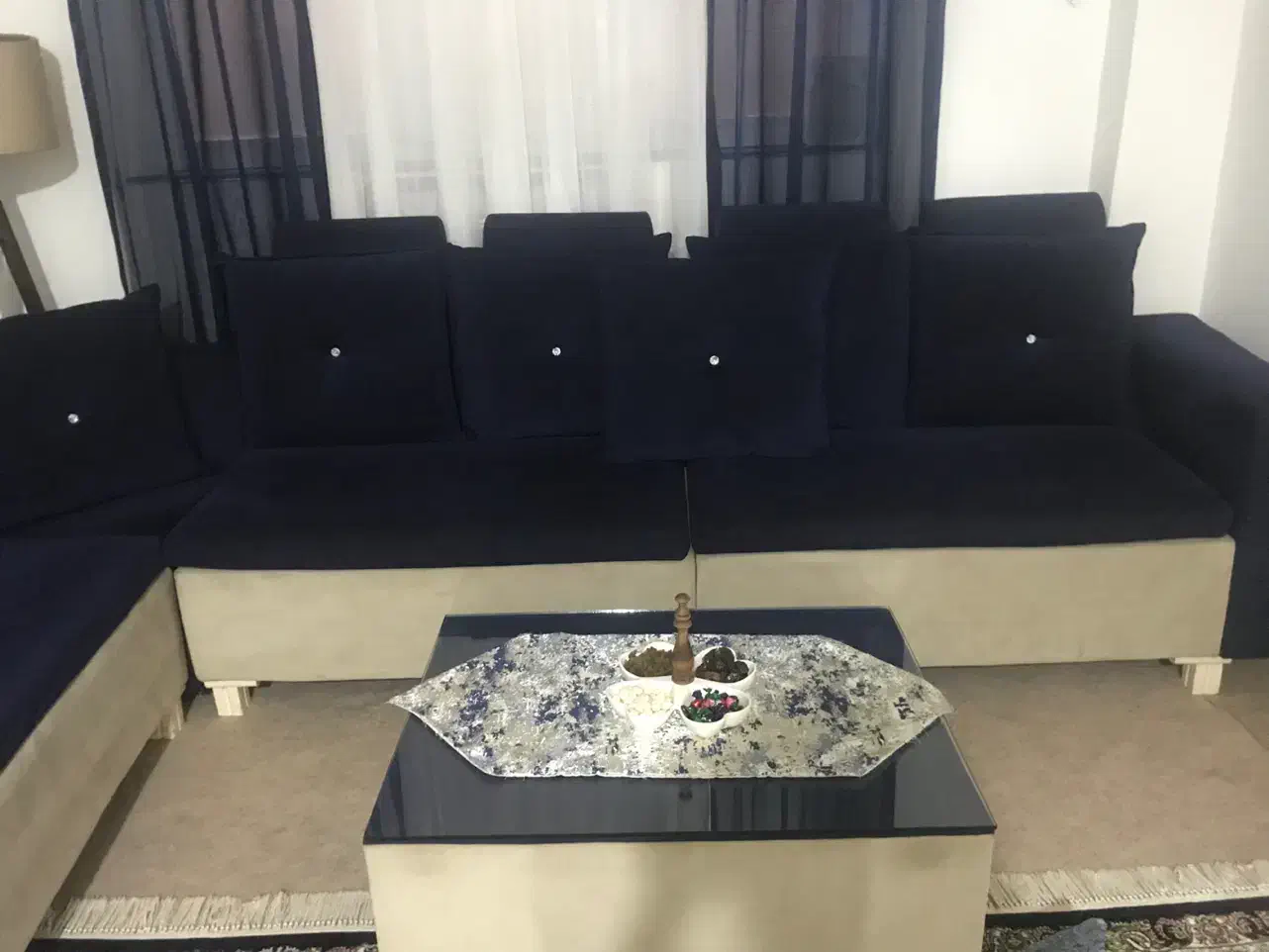 مبل ال هفت نفره میز عسلی|مبلمان خانگی و میز عسلی|گنبد کاووس, |دیوار