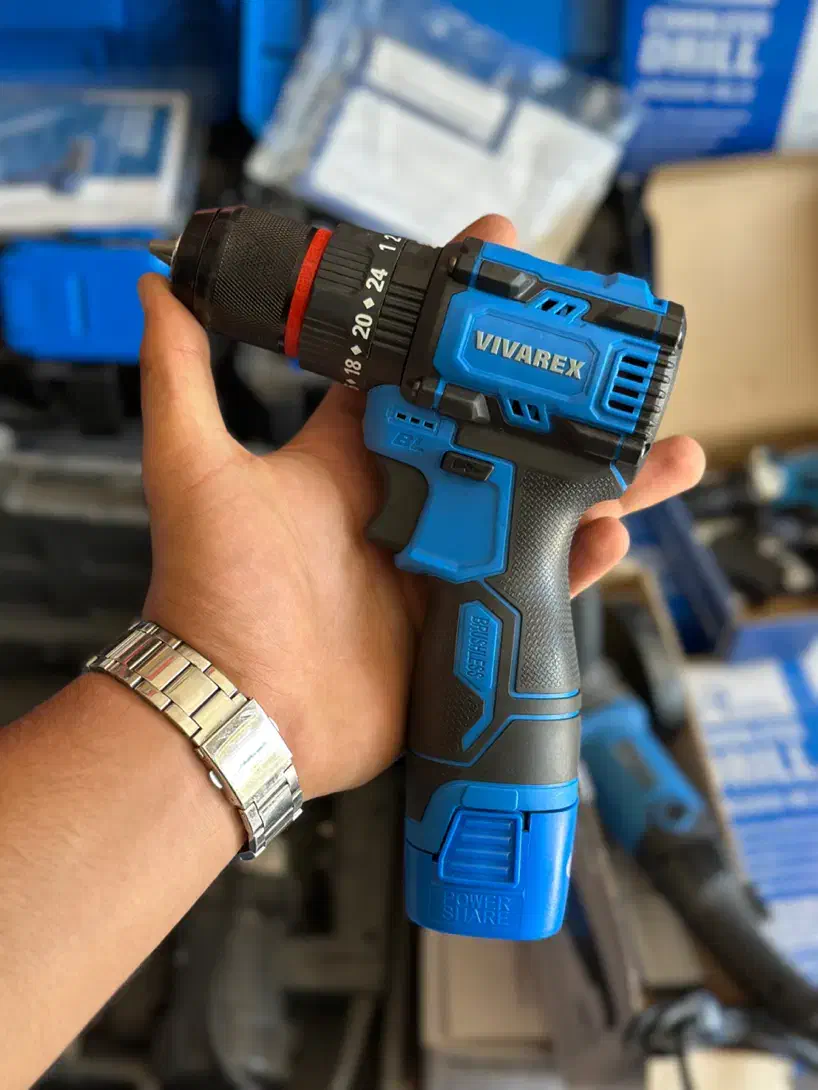 دریل شارژی ۱۶و۲۰ ولت براشلس برند ویوارکس|ماشینآلات صنعتی|کاشان, سال آباد|دیوار